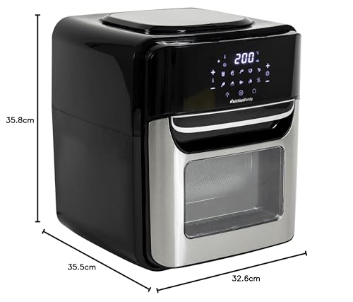 Melchioni Family VIRGINIA – Freidora de Aire Inteligente 12L Wi-Fi, 1700W, Negro