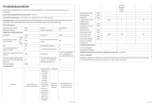 GOPLUS Kühlschrank mit Gefrierfach - Kühl Gefrierkombination / 90L Gesamtnutzinhalt, 27L Gefrierteil/Thermostat einstellbar/LED Innenbeleuchtung/Türanschlag wechselbar (Schwarz)