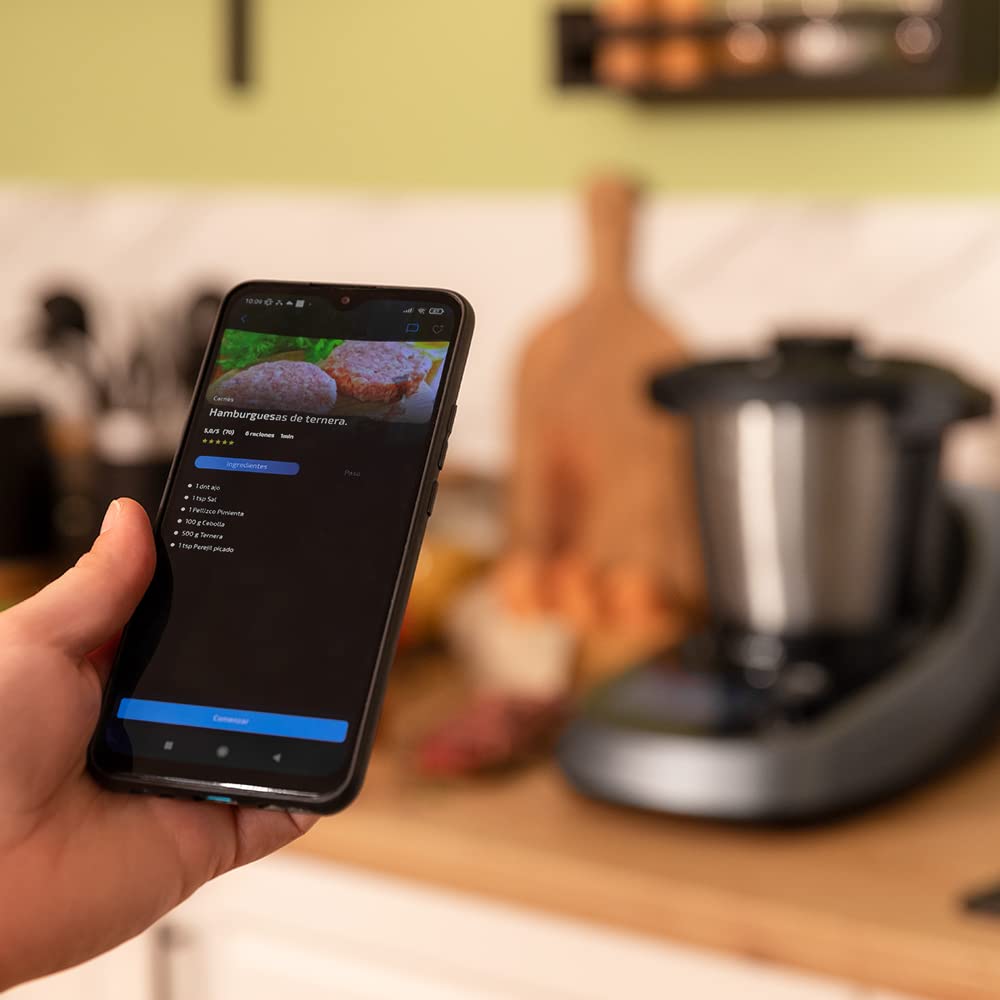 Cecotec Mambo Touch Robot de Cocina – 37 Funciones, 1600W, Pantalla Táctil, Recetario Integrado y Báscula (3.3L)