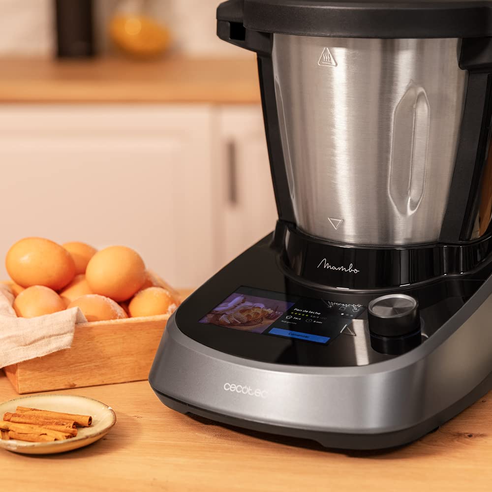 Cecotec Mambo Touch Robot de Cocina – 37 Funciones, 1600W, Pantalla Táctil, Recetario Integrado y Báscula (3.3L)