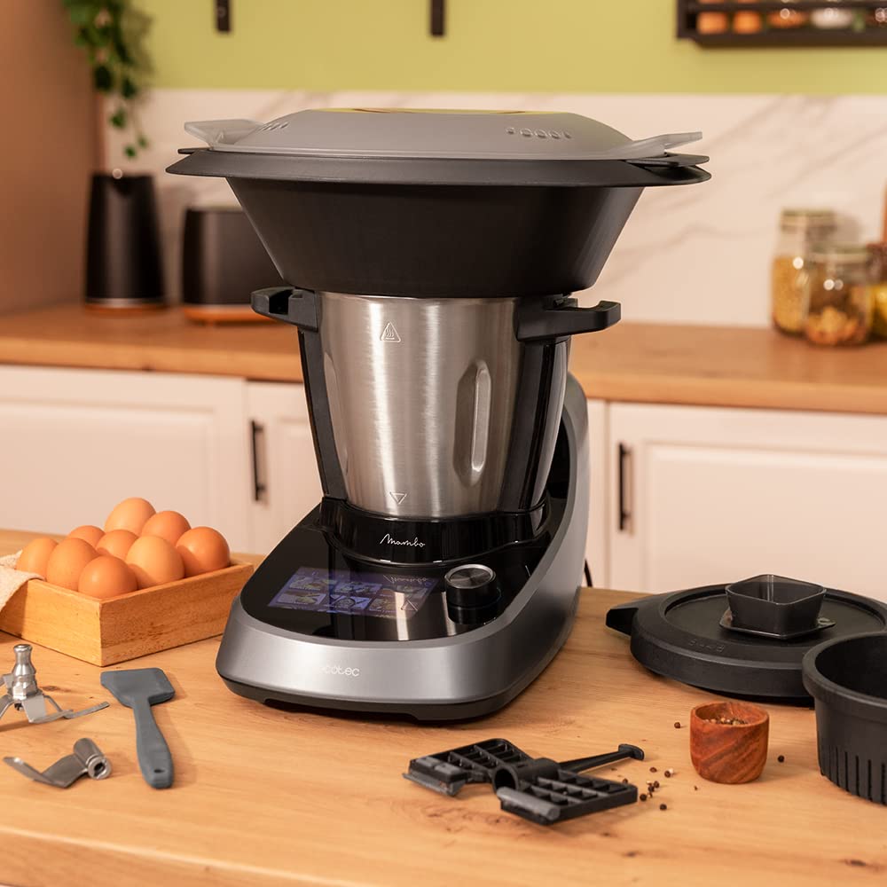 Cecotec Mambo Touch Robot de Cocina – 37 Funciones, 1600W, Pantalla Táctil, Recetario Integrado y Báscula (3.3L)
