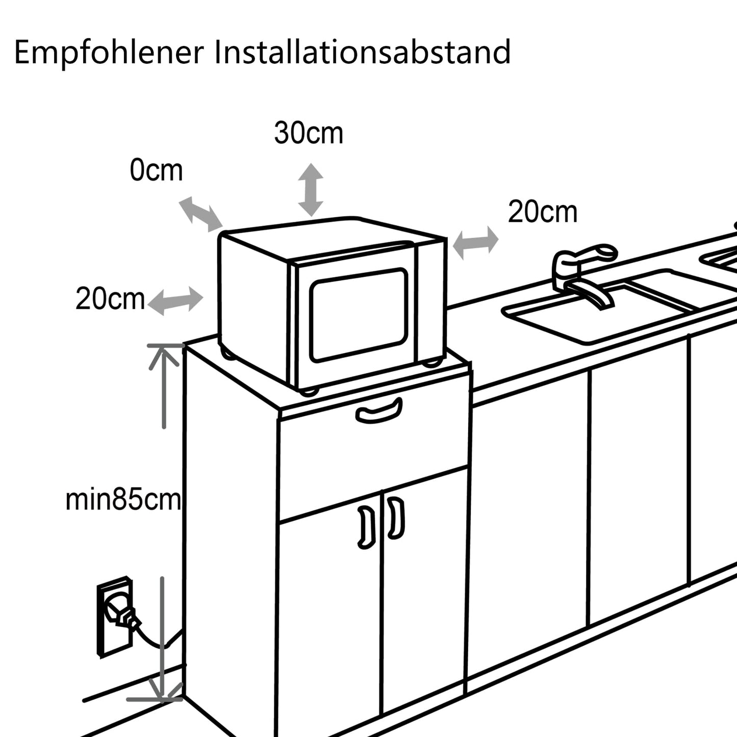 SMETA 8-in-1 Mikrowelle mit Heißluft & Grill & Kombi Funktion, Groß 34L, Mikrowelle mit Grill und Heißluft, 1000W Mikrowelle, 2400W Grill/Konvektion, Air Fry, Warmhaltestufe, 10 Auto-Menüs, Schwarz