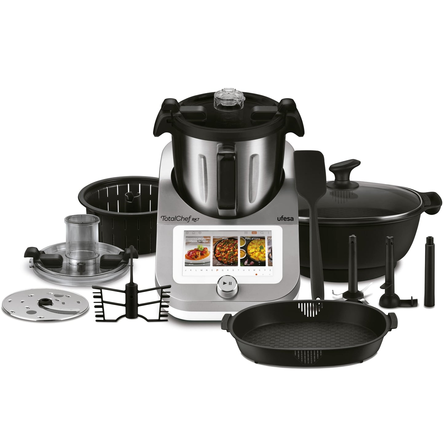 Ufesa TotalChef RK7 – Robot de Cocina Inteligente 4.5L, 30 Funciones, WIFI, Pantalla 7