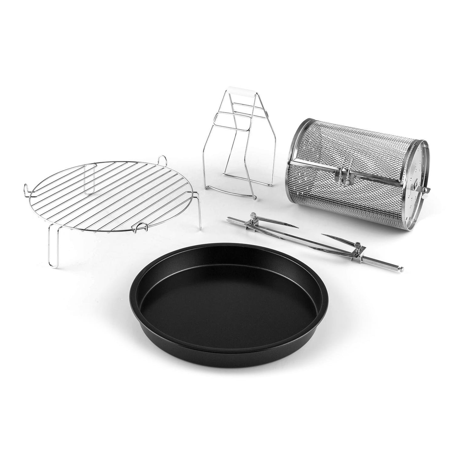 Klarstein VitAir Heißluftfritteuse Fritteuse, 1400 Watt, fett-frei Frittieren + Backen + Grillen + Rösten, Halogen-Infrarot-Heizelement, Automatik, Antihaft-Beschichtung, grün-weiß