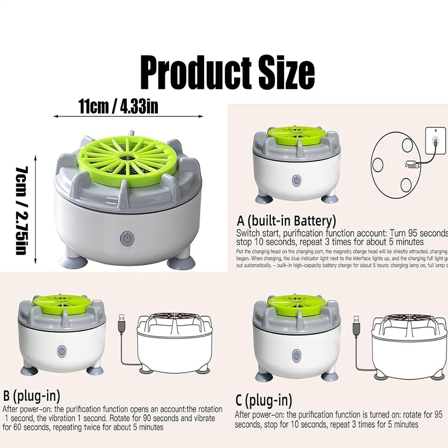 De Frutas - Lavadora Automática Alimentos | Equipo Cocina Electrodomestico Hogar Enjuague, Utensilios De Cocina Limpiar Alimentos En Hogar O Finca Fruta Cepillo Patata Enjuague Huevo