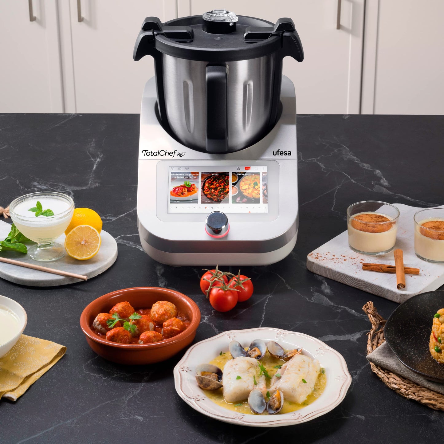 Ufesa TotalChef RK7 – Robot de Cocina Inteligente 4.5L, 30 Funciones, WIFI, Pantalla 7