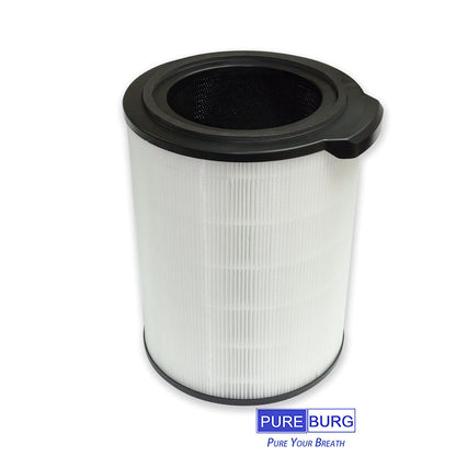 PUREBURG FY3430 Ersatzfilter Kompatibel mit Philips AC3033/30, AC3036/10 Expert Series 3000i Luftreinigern, H13 True HEPA Aktivkohle 2-in-1 3-Stufen-Filtration