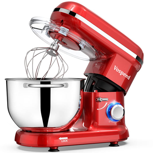 Batidora Amasadora Vospeed 1500W, 6.2L, Roja