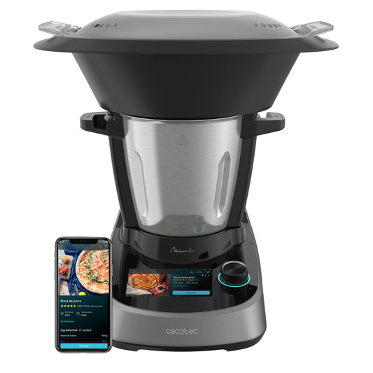 Cecotec Mambo Touch Robot de Cocina – 37 Funciones, 1600W, Pantalla Táctil, Recetario Integrado y Báscula (3.3L)