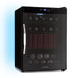 Klarstein Coachella 60 Getränkekühlschrank - 60 L Getränkekühler mit WLAN, Glastür, LED-Beleuchtung, 3-18 °C, 3 Metallablagen, Balanced Light, Energieeffizienz E, Schwarz